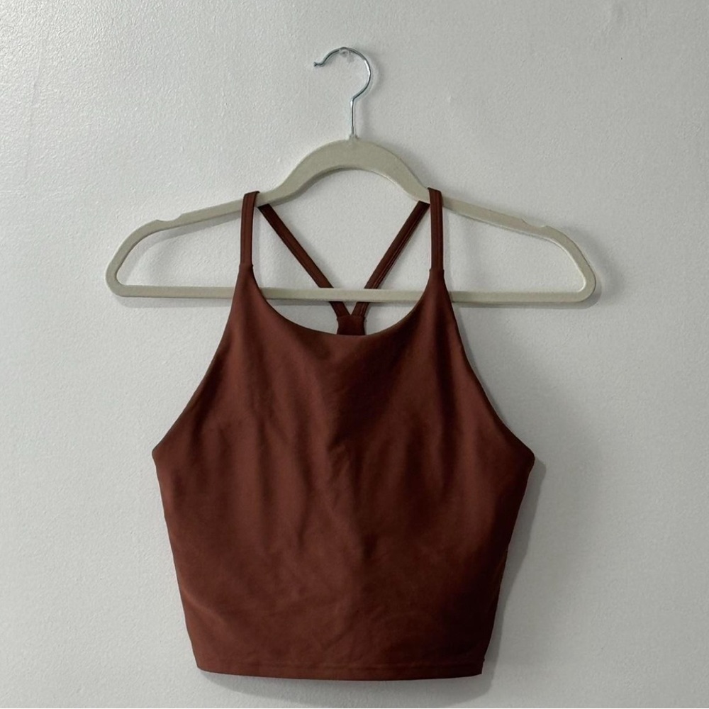 Old Navy Brown Strappy Crop Top